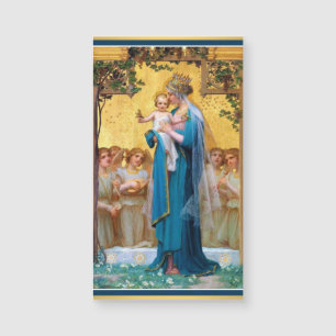 Madonna y tarjetas santas magnéticas -25/pack del