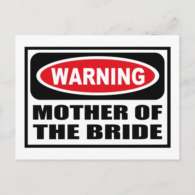 MADRE ADVERTENTE DE LA postal BRIDE (Anverso)