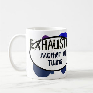 Madre AGOTADA de la taza de los gemelos