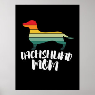 Madre Arte Vintage Dachshund Mamá