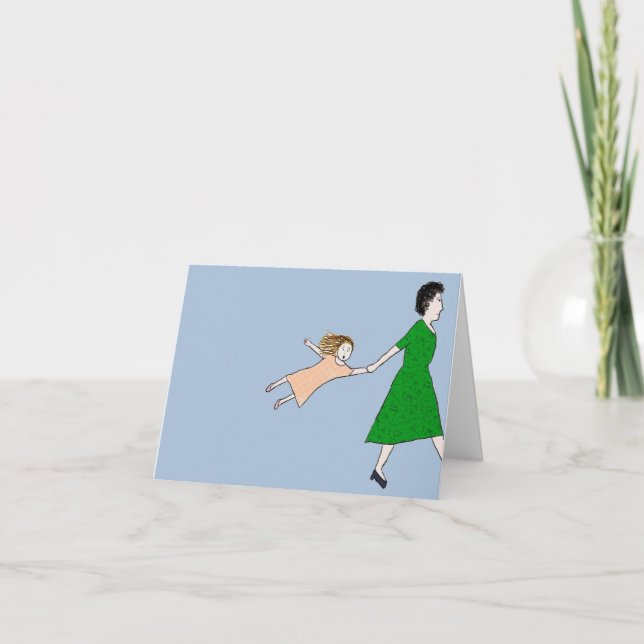 Madre con tarjeta de apresurado (Anverso)