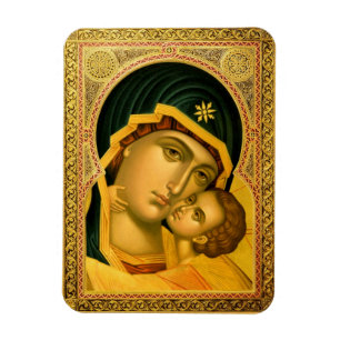 Madre de dios Glykophilousa -- Imán del icono