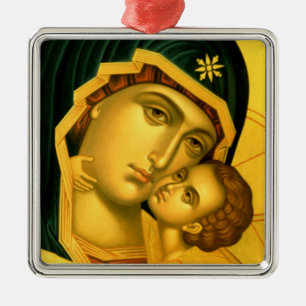 Madre de dios Glykophilousa -- Ornamento del icono