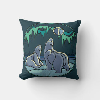 Madre de la almohada de arte del oso polar con. Pi