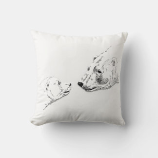 Madre de la almohada de arte del oso polar con. Pi