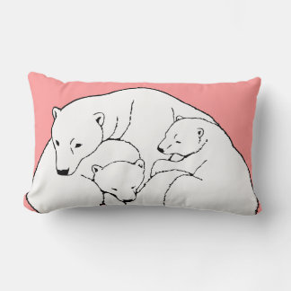 Madre de la almohada de arte del oso polar con. Pi