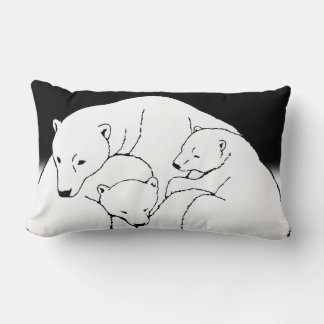 Madre de la almohada de arte del oso polar con. Pi
