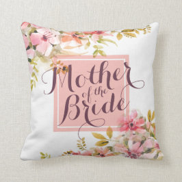 Madre de la almohada de la boda de la acuarela de