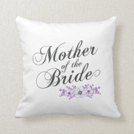 Madre de la almohada floral elegante de la boda de