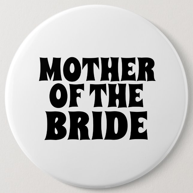 MADRE DE LA BRIDE GRAN BADGE DEL botón redondo (Anverso)