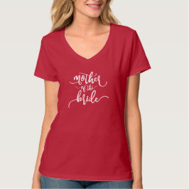 Madre de la caligrafía Boda de la novia | Camiseta