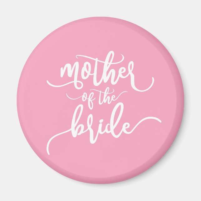 Madre de la caligrafía Boda de la novia | Imán (Frente)