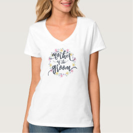 Madre de la caligrafía del Boda Groom | Camiseta