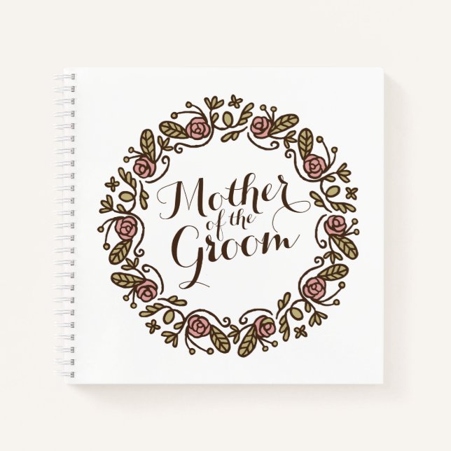 Madre de la elegante boda del Groom | Cuaderno (Anverso)