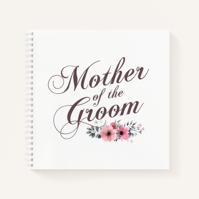 Madre de la elegante boda del Groom | Cuaderno (Anverso)