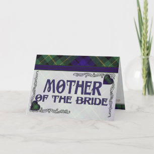 Madre de la invitación de la novia - tartán de