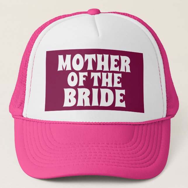 MADRE DE LA NOVIA BODA PINK CAPS GORRAS (Anverso)