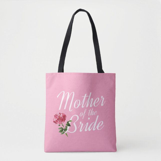 Madre de la Novia Caligrafía de Boda | Bolsa Tote (Anverso)