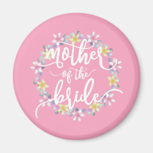 Madre de la Novia Caligrafía para Boda Imán