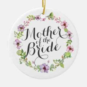 Madre de la novia elegante ornamento de guirnalda