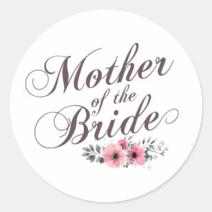 Madre de la novia elegante   PEGATINA