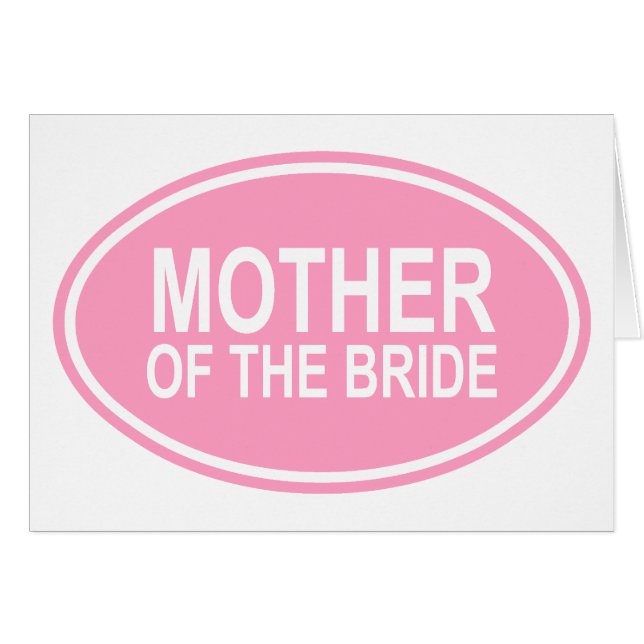 Madre de la novia que casa rosa oval (Anverso (Horizontal))