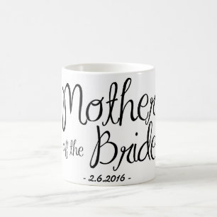 Madre de la taza de café de la novia