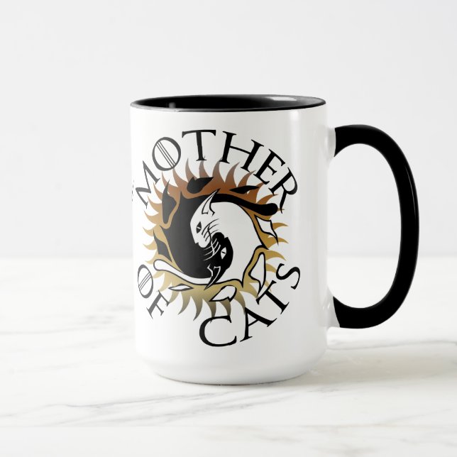 Madre de la taza de café de los gatos (Derecha)