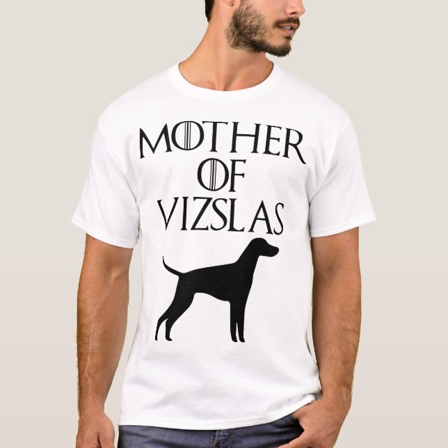 madre de las camisetas del perro de los vizslas (Anverso)