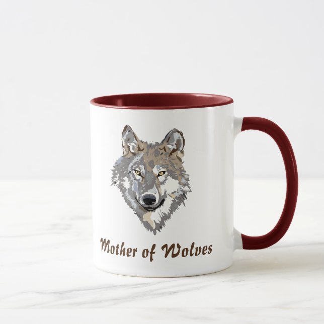 madre de lobos taza de café (Derecha)