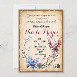Madre de los dragones Dulce Invitación