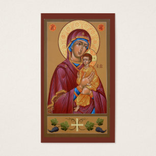 Madre de Pimen de la tarjeta del Mini-Rezo de dios