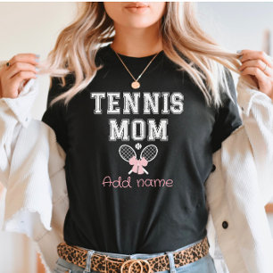 Madre de tenis personalizado con chaquetas rosadas