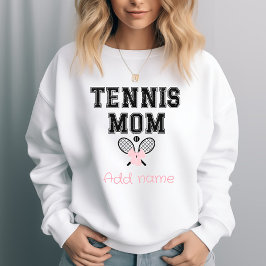 Madre de tenis personalizado con chaquetas rosadas