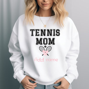 Madre de tenis personalizado con chaquetas rosadas