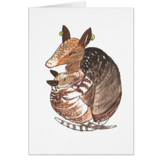 Madre del armadillo con su bebé