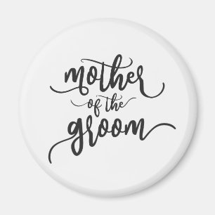 Madre del Novio Boda Caligrafía Imán
