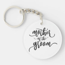 Madre del Novio Caligrafía de Boda | Llavero