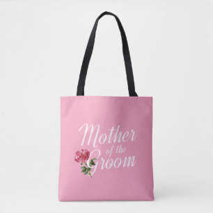 Madre del Novio Caligrafía para Boda Bolsa Tote