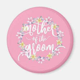 Madre del Novio Caligrafía para Boda   Imán