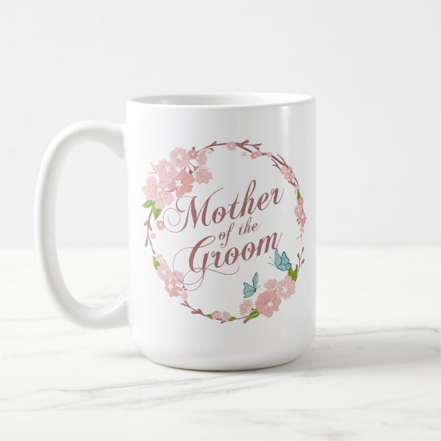 Madre del novio que casa la taza clásica del | (Izquierda)