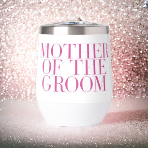 Madre del Personalizado Groom Rosa Modern Elegante