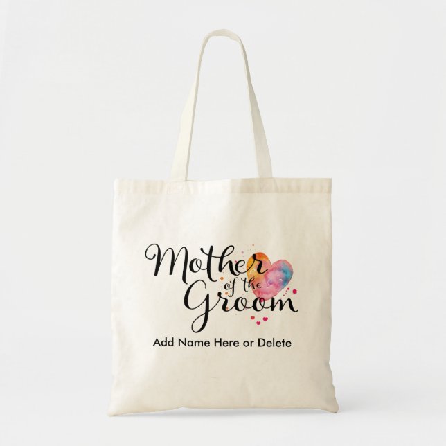 Madre del regalo de la acuarela de la bolsa de (Frente)