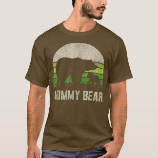 Madre divertida Camisetas de hija pequeña, oso de