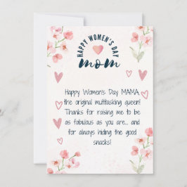 Madre divertida - Tarjeta de saludo del Día de la 