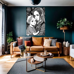 Madre e hija   Arte IA