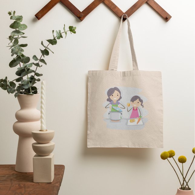 Madre E Hija Cocinando Bolsa De Tosta (Subido por el creador)
