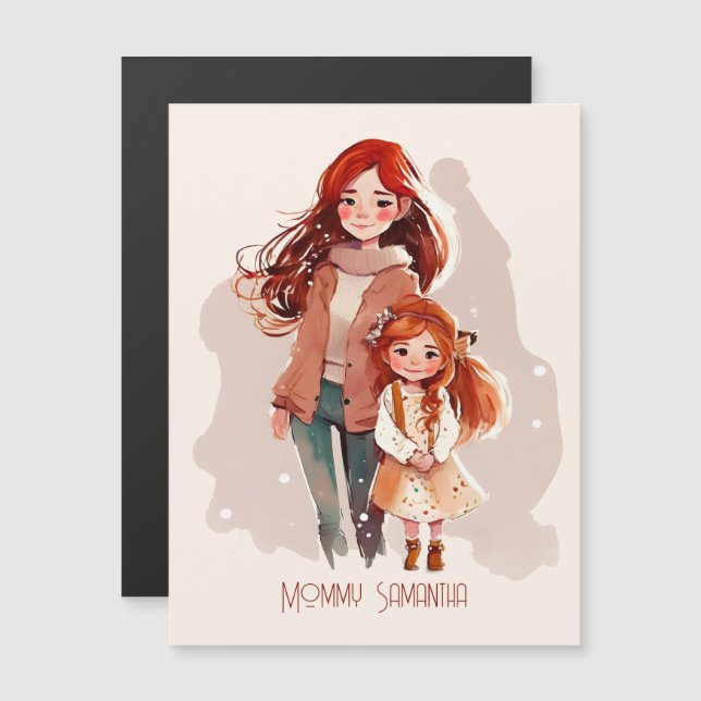 Madre e hija elegidas y personalizadas (Anverso/Reverso)