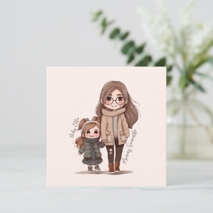 Madre e hija encantadas y personalizadas