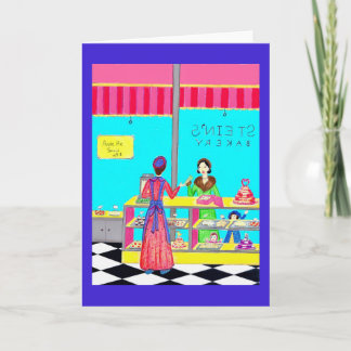 Madre e hijas de la tarjeta de felicitación de la